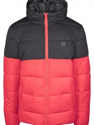 Мъжко зимно яке Urban Classics 2 Tone fireredblk