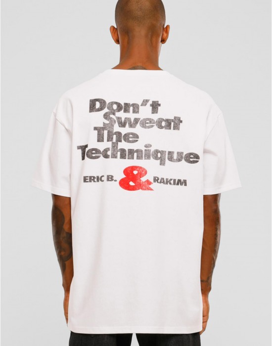 Мъжка тениска в бял цвят, модел Eric B & Rakim Sweat the Technique Oversize Tee Мъжка тениска в бял цвят, модел Eric B & Rakim Sweat the Technique Oversize Tee