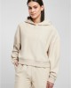 Дамски къс суичър с качулка в цвят екрю Urban Classics Hoody Дамски къс суичър с качулка в цвят екрю Urban Classics Hoody