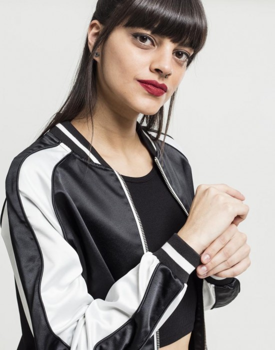  Дамско яке в черно и бяло от Urban Classics Ladies 3-Tone Souvenir 