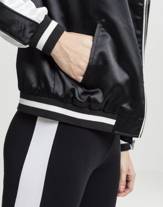  Дамско яке в черно и бяло от Urban Classics Ladies 3-Tone Souvenir 
