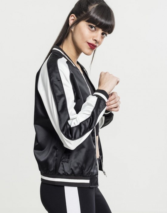  Дамско яке в черно и бяло от Urban Classics Ladies 3-Tone Souvenir 