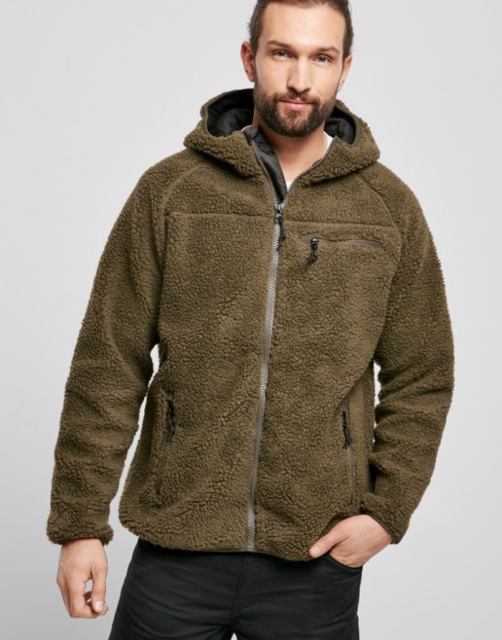 МЪЖКО ПУХКАВО ЯКЕ В ЦВЯТ МАСЛИНА BRANDIT TEDDYFLEECE WORKER МЪЖКО ПУХКАВО ЯКЕ В ЦВЯТ МАСЛИНА BRANDIT TEDDYFLEECE WORKER