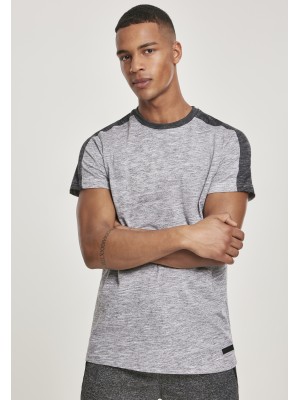 Мъжка тениска в мраморно сив цвят Southpole Shoulder Panel Tech Tee marled grey 