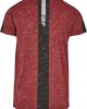 Мъжка тениска в мраморно червен цвят Southpole Shoulder Panel Tech Tee marled red Мъжка тениска в мраморно червен цвят Southpole Shoulder Panel Tech Tee marled red
