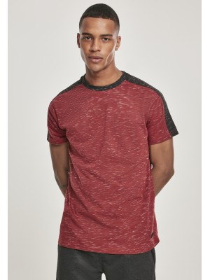 Мъжка тениска в мраморно червен цвят Southpole Shoulder Panel Tech Tee marled red 