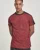 Мъжка тениска в мраморно червен цвят Southpole Shoulder Panel Tech Tee marled red Мъжка тениска в мраморно червен цвят Southpole Shoulder Panel Tech Tee marled red
