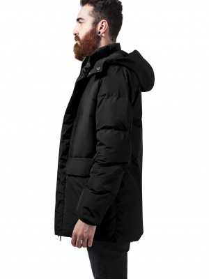 Мъжко дълго яке Urban Classics в черен цвят