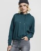 Дамски къс и широк суичър в зелено Oversized Urban Classics teal