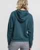 Дамски къс и широк суичър в зелено Oversized Urban Classics teal