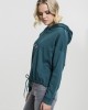 Дамски къс и широк суичър в зелено Oversized Urban Classics teal