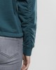 Дамски къс и широк суичър в зелено Oversized Urban Classics teal