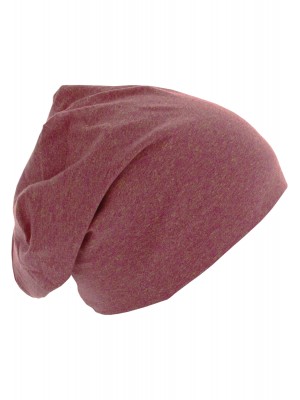 Бийни шапка в червен цвят MSTRDS Heather Jersey Beanie 