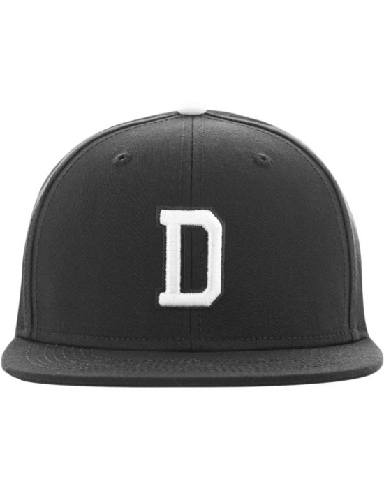 Шапка с козирка в сив и черен цвят Letter Snapback D, Аксесоари - Lit.bg