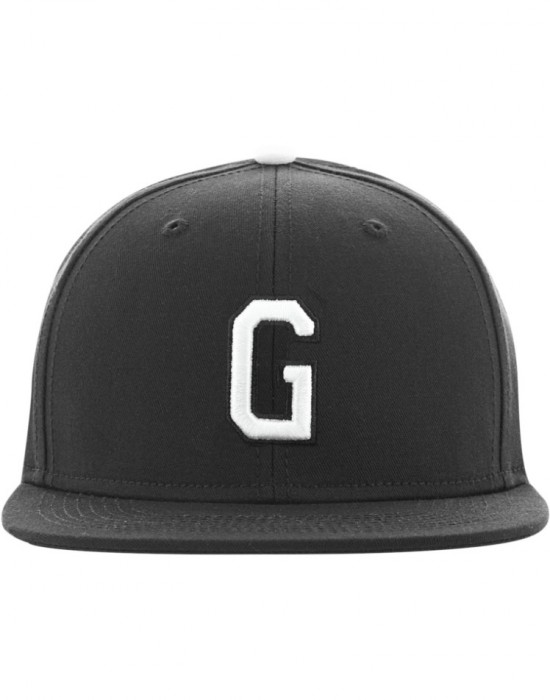 Шапка с козирка в сив и черен цвят Letter Snapback G, Аксесоари - Lit.bg