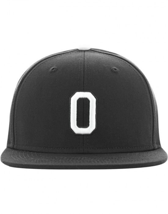 Шапка с козирка в сив и черен цвят Letter Snapback O, Аксесоари - Lit.bg