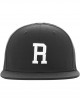 Шапка с козирка в сив и черен цвят Letter Snapback R, Аксесоари - Lit.bg