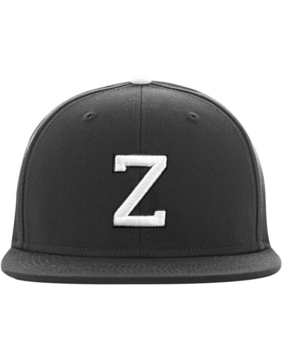 Шапка с козирка в сив и черен цвят Letter Snapback Z, Аксесоари - Lit.bg