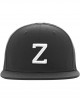 Шапка с козирка в сив и черен цвят Letter Snapback Z, Аксесоари - Lit.bg