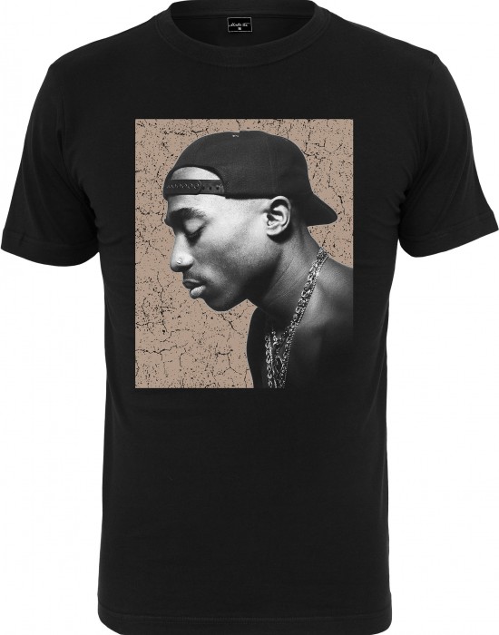2Pac / Tupac Cracked Backround Мъжка черна тениска Mister Tee, Мъже - Lit.bg