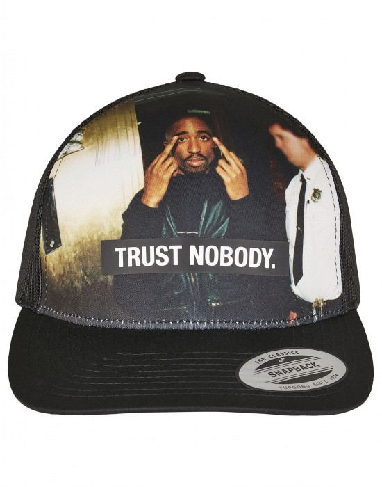 2Pac / Tupac Trust Nobody Retro Trucker Шапка с козирка, Аксесоари - Lit.bg