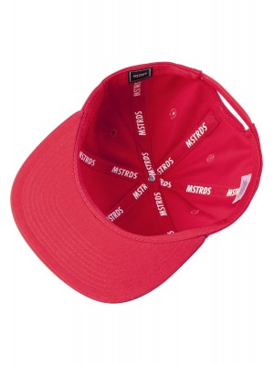 Шапка с козирка в червено MoneyClip Snapback Cap