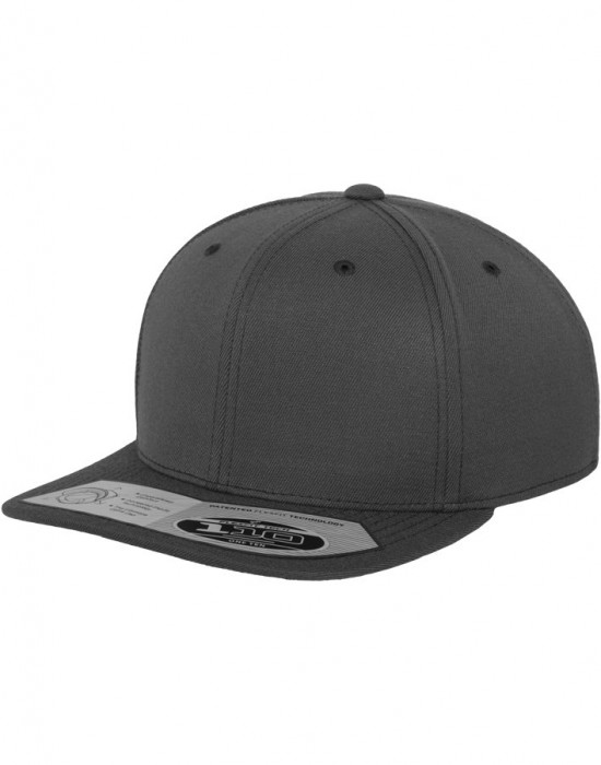 Шапка с козирка в тъмносиво 110 Fitted Snapback, Аксесоари - Lit.bg