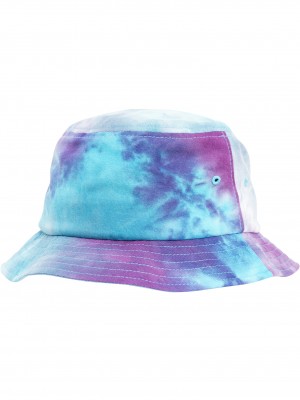 Шапка идиотка в лилаво и тюркоаз Festival Print Bucket Hat