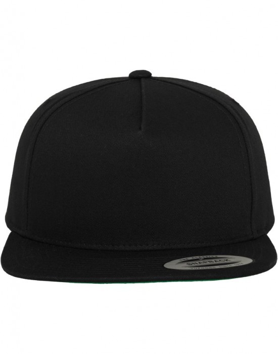 Шапка с козирка в черно Classic 5 Panel Snapback, Аксесоари - Lit.bg