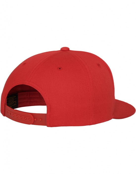 Шапка с козирка в червено Classic 5 Panel Snapback, Аксесоари - Lit.bg