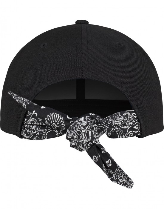 Шапка с козирка в черно Bandana Tie Snapback, Аксесоари - Lit.bg