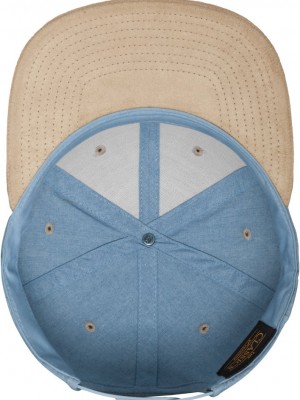 Шапка с козирка в синьо Chambray-Suede Snapback 