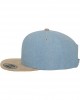 Шапка с козирка в синьо Chambray-Suede Snapback, Аксесоари - Lit.bg