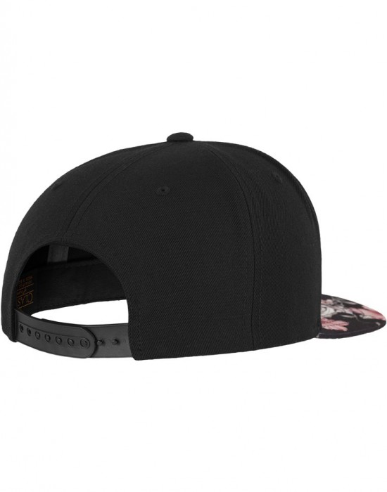 Шапка с козирка в черно Floral Snapback, Аксесоари - Lit.bg