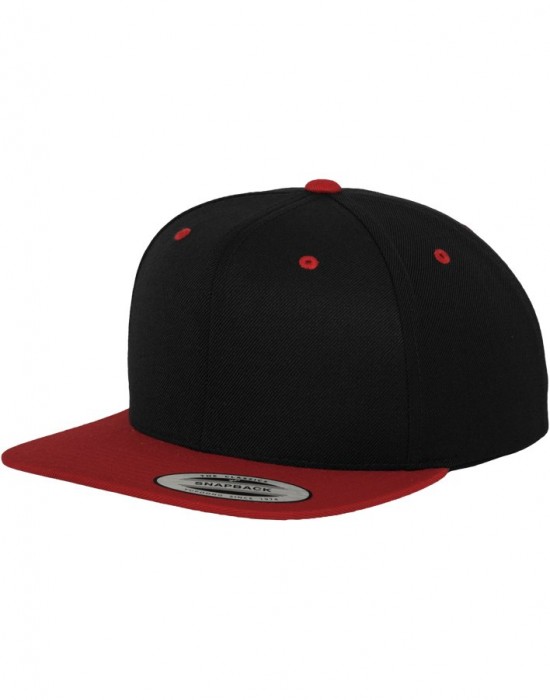 Шапка с козирка в черно Classic Snapback 2-Tone, Аксесоари - Lit.bg