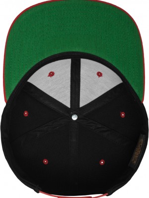 Шапка с козирка в черно Classic Snapback 2-Tone