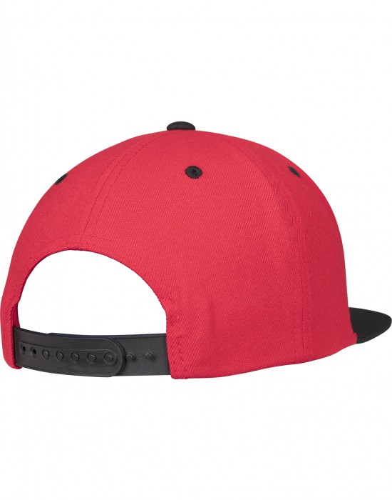 Шапка с козирка в червено Classic Snapback 2-Tone, Аксесоари - Lit.bg