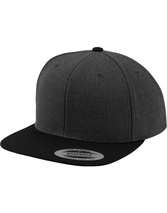 Шапка с козирка в сиво Classic Snapback 2-Tone, Аксесоари - Lit.bg