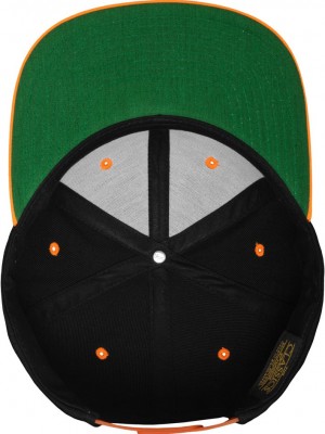 Шапка с козирка в черно Classic Snapback 2-Tone