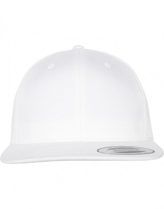 Шапка с козирка в бяло Organic Cotton Snapback, Аксесоари - Lit.bg