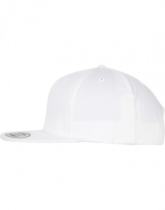 Шапка с козирка в бяло Organic Cotton Snapback, Аксесоари - Lit.bg