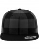 Шапка с козирка в черно и сиво Checked Flanell Snapback, Аксесоари - Lit.bg