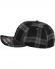 Шапка с козирка в черно и сиво Flexfit Tartan Plaid, Аксесоари - Lit.bg