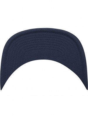 Шапка с козирка в тъмносиньо Flexfit Flat Visor 