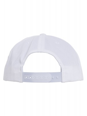 Шапка за деца с козирка в бяло Pro-Style Twill Snapback Youth Cap 