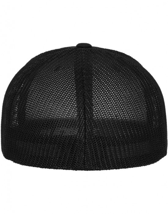 Шапка с козирка в черно Flexfit Mesh Trucker, Аксесоари - Lit.bg