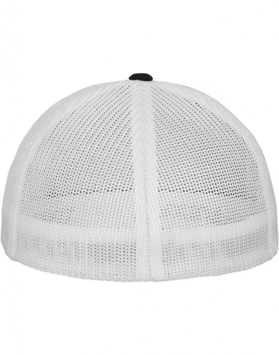 Шапка с козирка в черно и бяло Flexfit Mesh Trucker, Аксесоари - Lit.bg Шапка с козирка в черно и бяло Flexfit Mesh Trucker, Аксесоари - Lit.bg