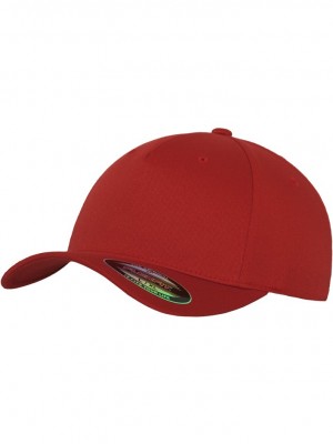 Спортна шапка с козирка червена Flexfit 5