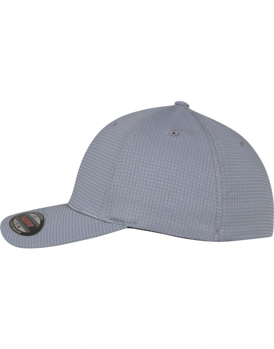 Шапка с козирка в сиво Flexfit Hydro-Grid Stretch Cap, Аксесоари - Lit.bg