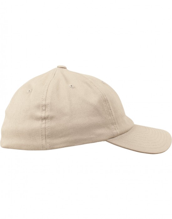 Шапка с козирка в бежово Flexfit Cotton Twill Dad Cap, Аксесоари - Lit.bg